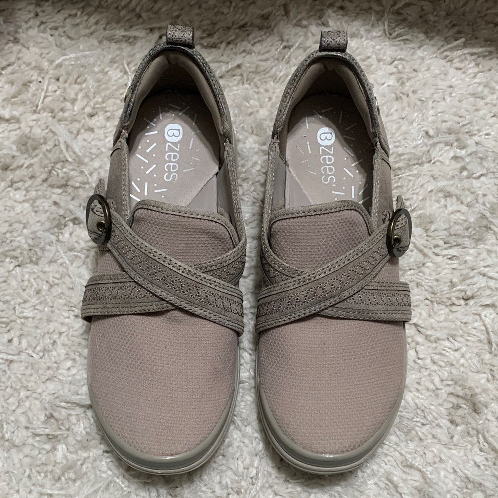 Bzees Gray Slip On Shoe